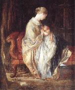 Charles west cope RA The Young Mother oil